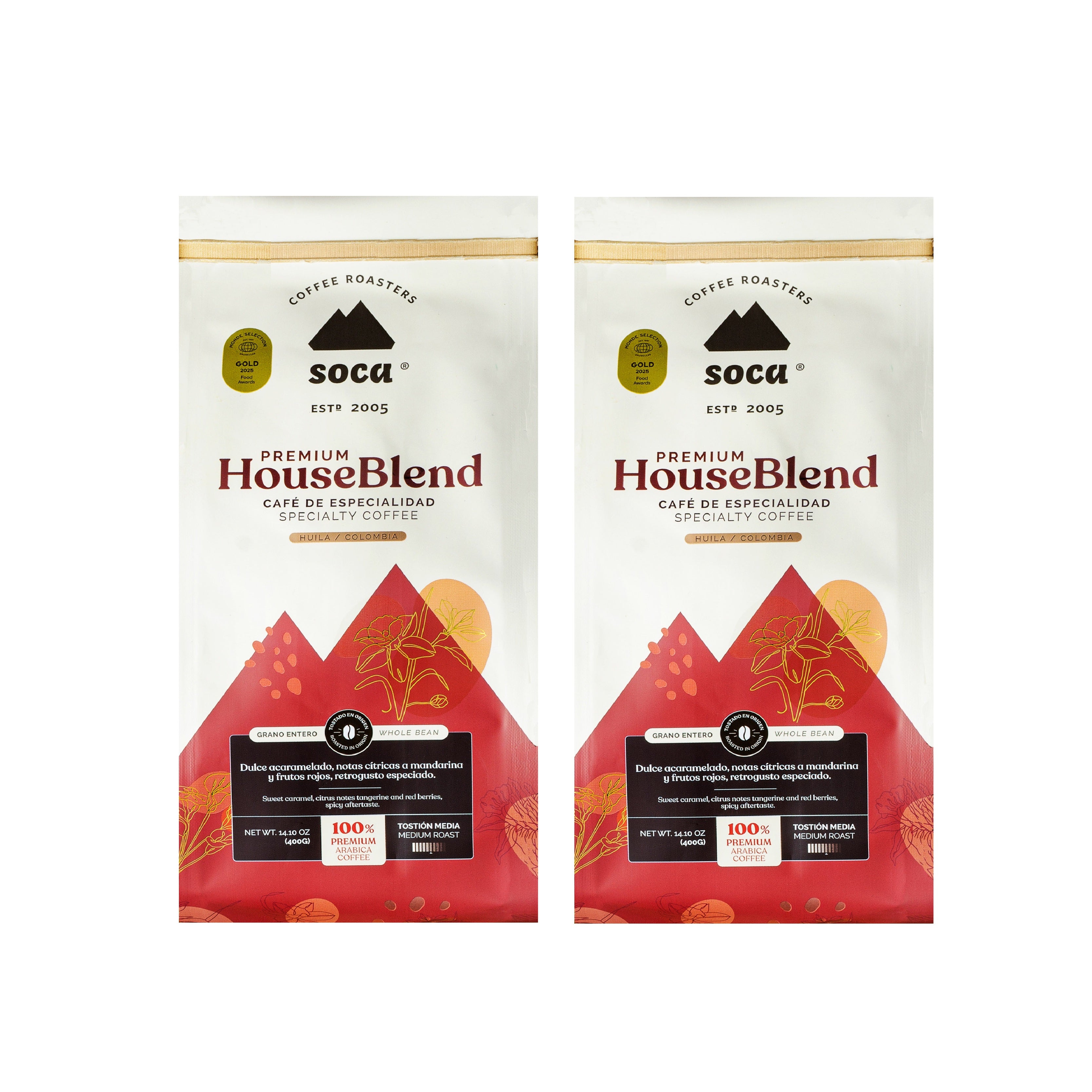 Promo DUO - Soca Premium House Blend 400gr X 2