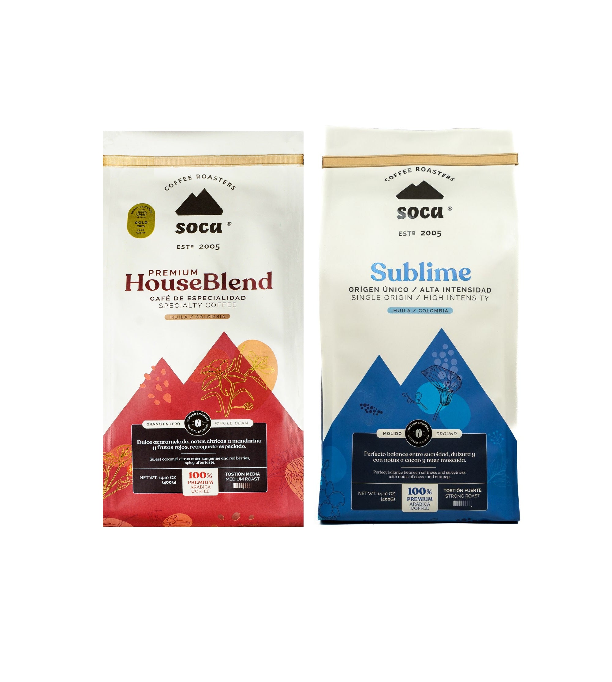 Promo DUO Mix  - Premium House Blend 400g + Soca Sublime 400gr